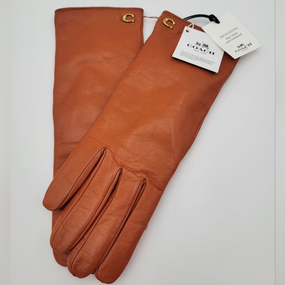 💥FALL SALE💥NWT💥 Coach Sheep Leather/Cashmere Women's Gloves - Picture 1 of 8